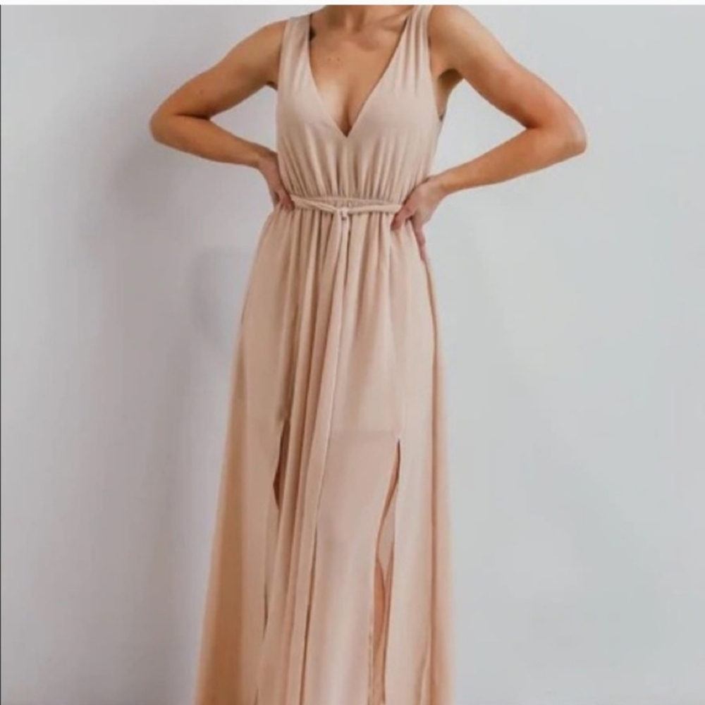 Hera Maxi Dress, Baltic Born, Natural, XL